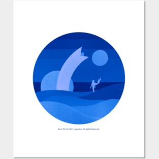 Minimalist Arrakis, Blue Moons Posters and Art